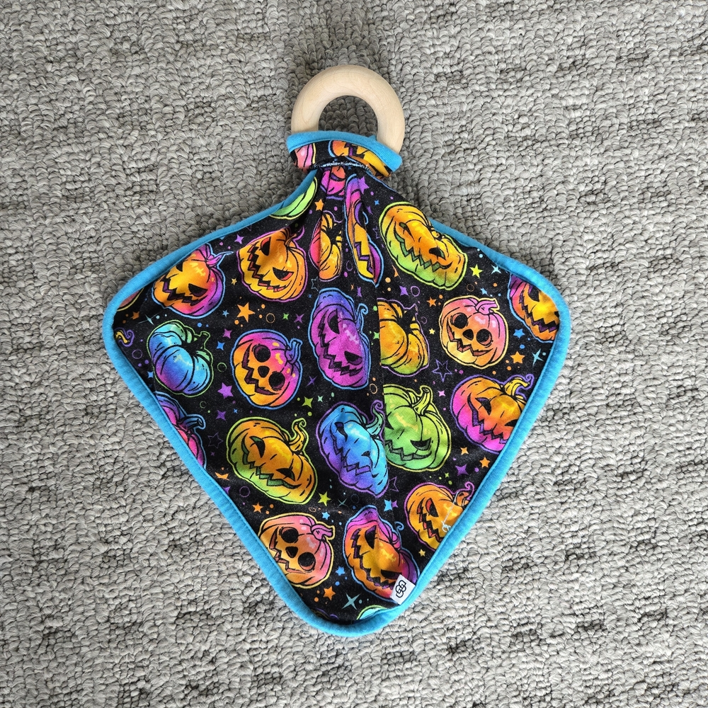 Glow Hard Or Glow Home Baby Lovey with Teether Ring